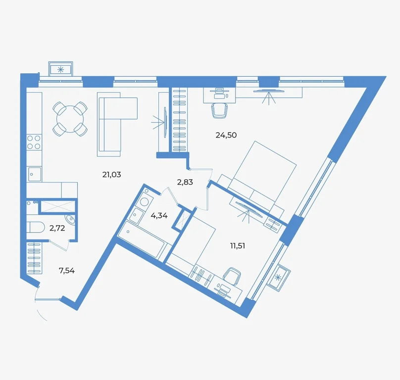 Продается квартира, 73.18 м - Фото 3