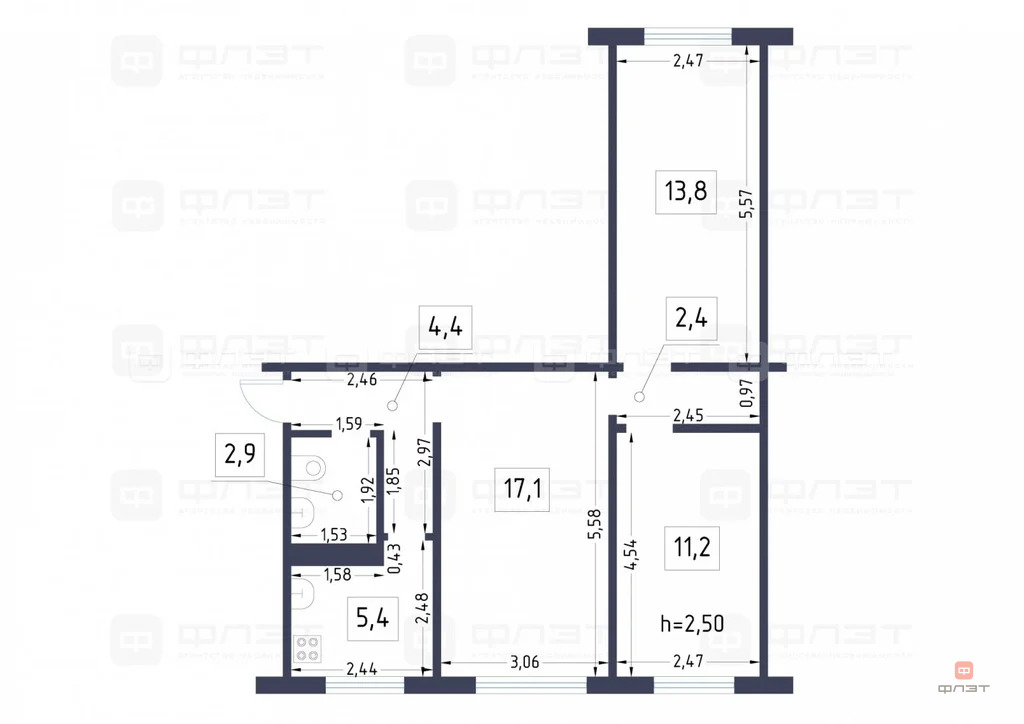 Продажа квартиры, Чернышевка, Высокогорский район, ул. Центральная - Фото 7