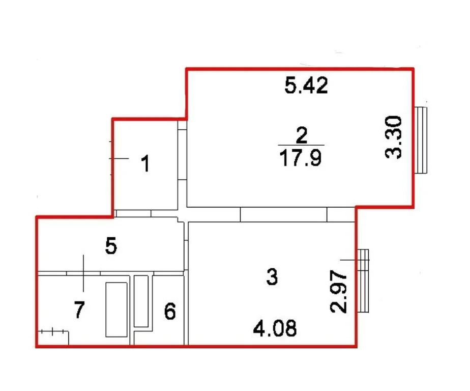 Продам 1-комн. квартиру 42.9 кв.м. - Фото 1