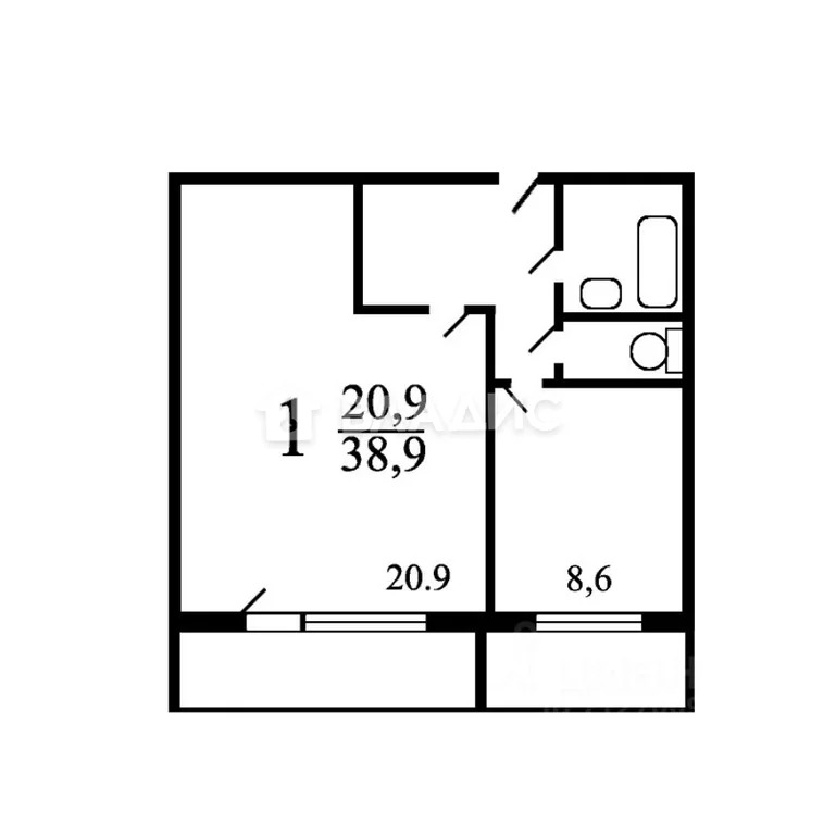 Москва, улица Шолохова, д.26, 1-комнатная квартира на продажу - Фото 11