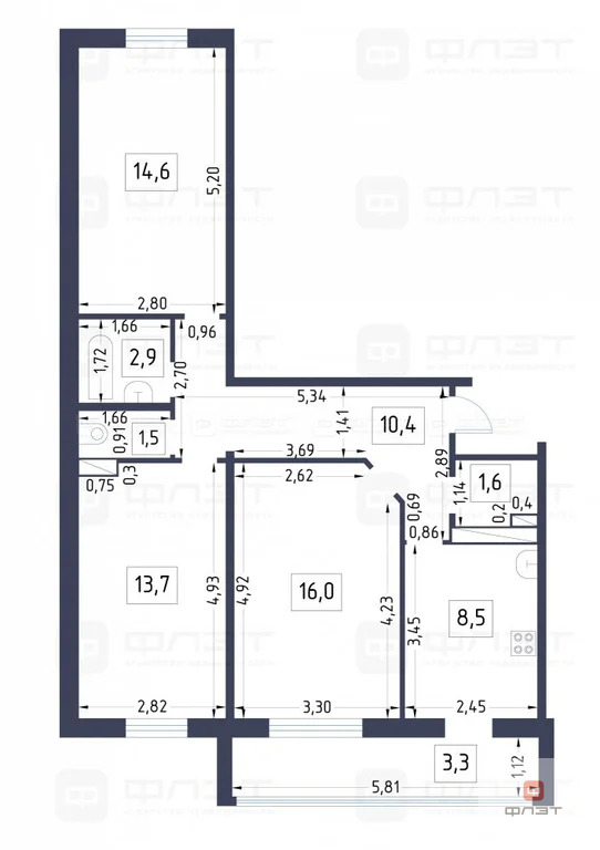 Продажа квартиры, Осиново, Зеленодольский район, ул. Садовая - Фото 25