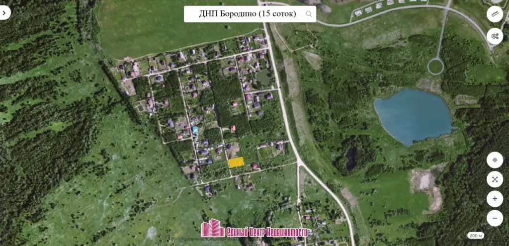 Участок 15 сот, д. Бородино, ДНП Бородино (Дмитровский район) - Фото 0