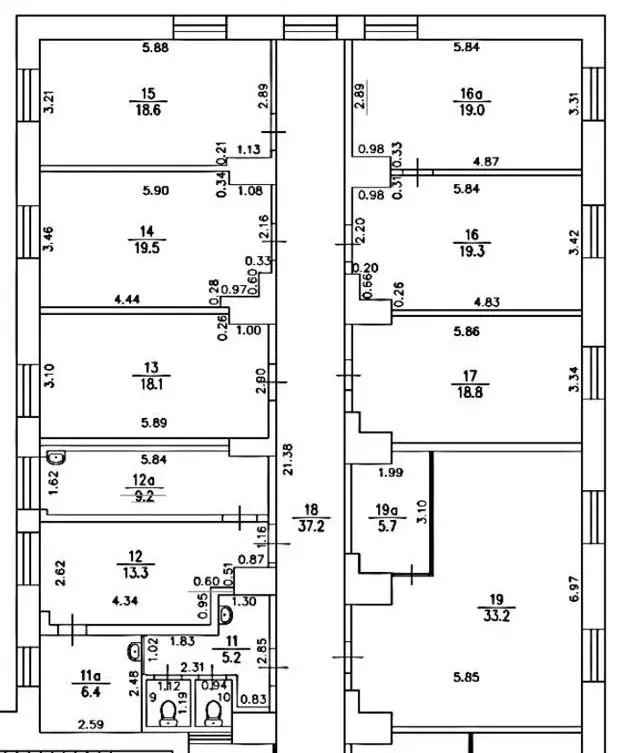 м. Полежаевская 10 м.п.5-Магистральная д.12 .Сдается блок 220 кв.-4/4 - Фото 17