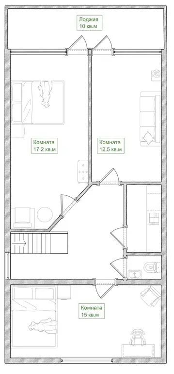 Дом 135 м2 на участке 6 сот. - Фото 8