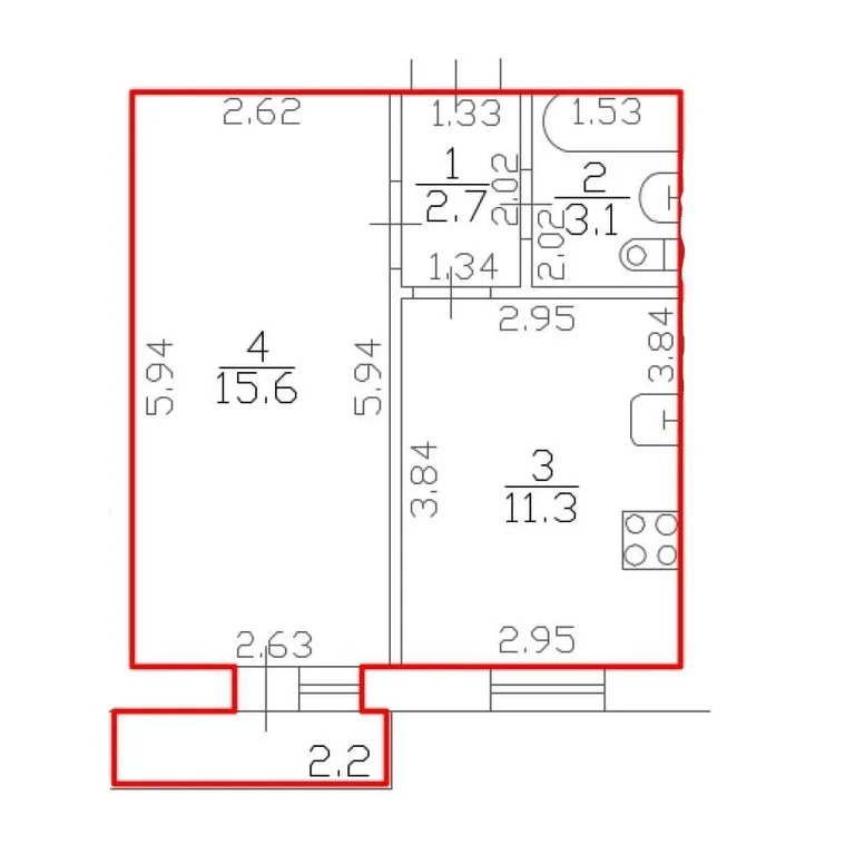 Продам 1-комн. квартиру 32.7 кв.м. - Фото 1