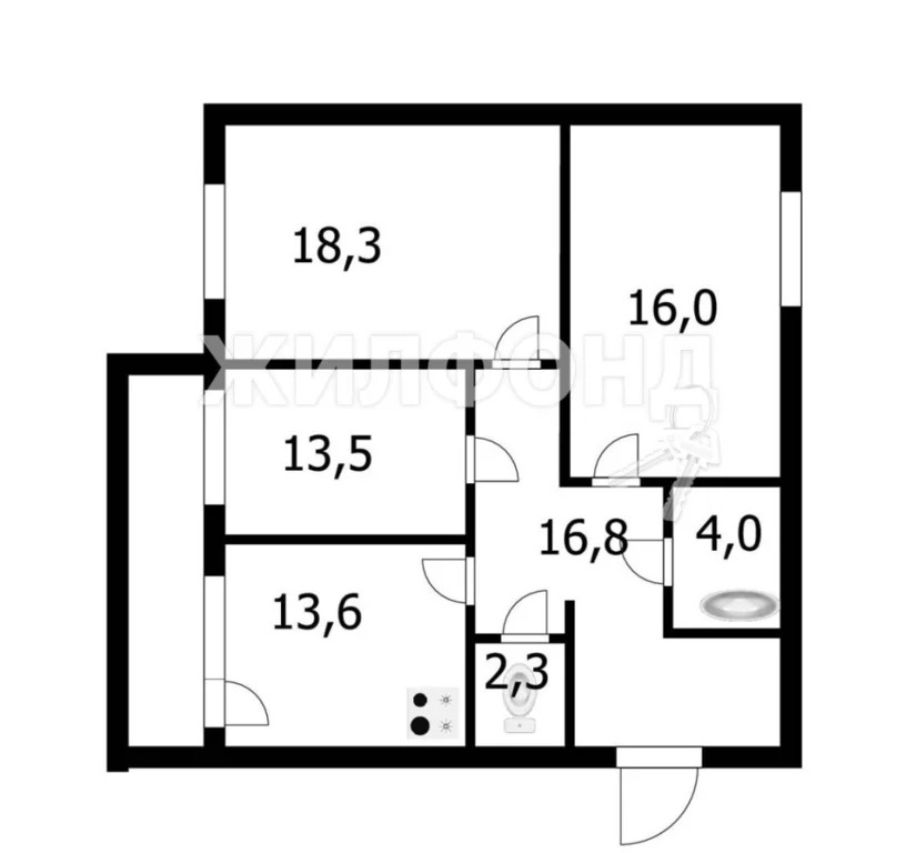 Продажа квартиры, Новосибирск, Ясный Берег - Фото 13