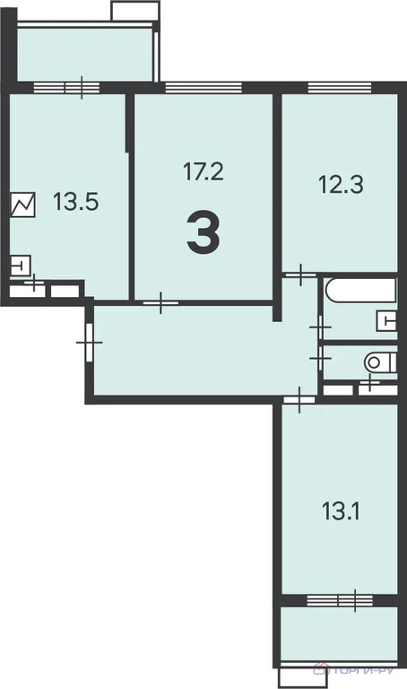 Продажа квартиры, улица Вертолетчиков - Фото 7