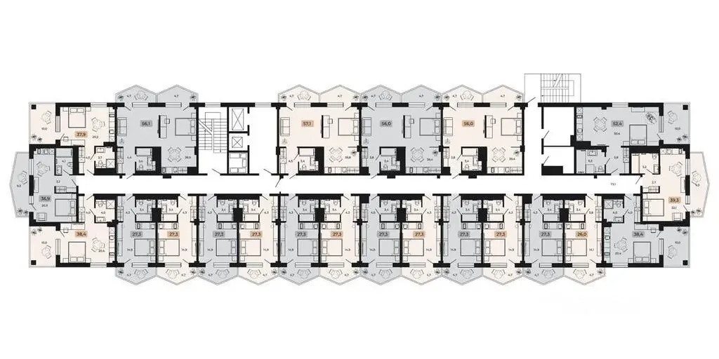 Продаю апартаменты-студию 27.3м Краснодарский край, Туапсинский ... - Фото 3