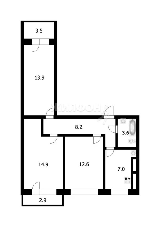 Продажа квартиры, Новосибирск, ул. Бориса Богаткова - Фото 19