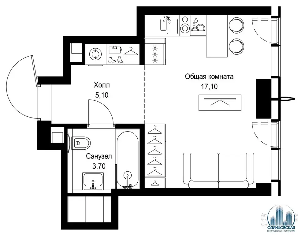 Продам квартиру-студию в ЖК Citi Bay от MR Group - Фото 3