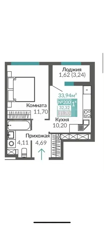 продам 1 комнатную квартиру - Фото 1