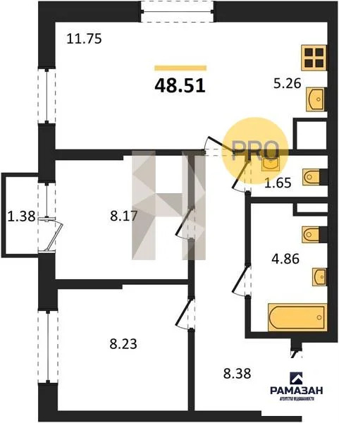 Продажа квартиры в новостройке, Казань, м. Проспект Победы, ул. ... - Фото 1