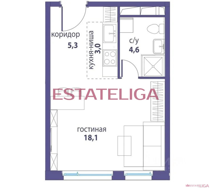 Продажа квартиры, улица Крузенштерна - Фото 2