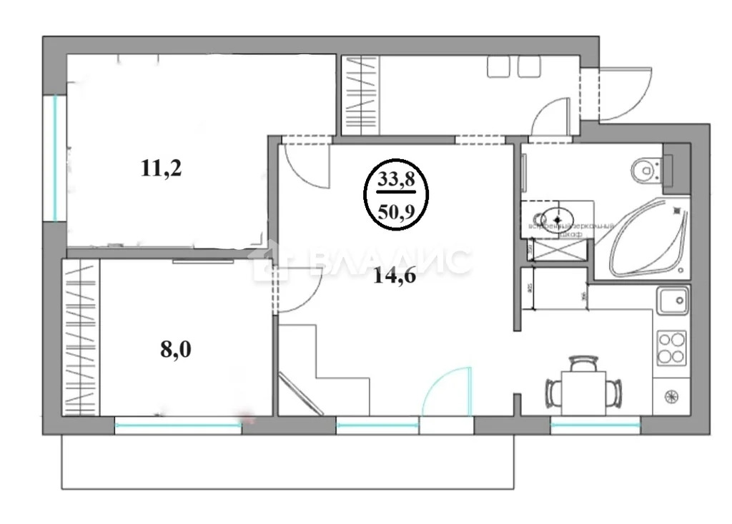 Москва, улица Садовники, д.10к1, 3-комнатная квартира на продажу - Фото 21