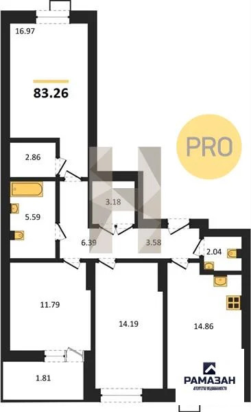 Продажа квартиры в новостройке, Казань, м. Яшьлек, Фатыха Амирхана ул. - Фото 1