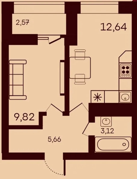 Продается квартира, 33.8 м - Фото 2