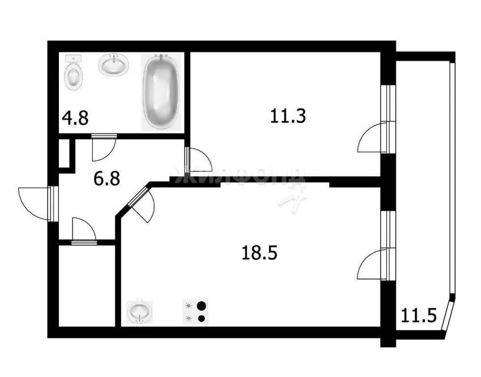 Продажа квартиры, Новосибирск, ул. Линейная - Фото 62