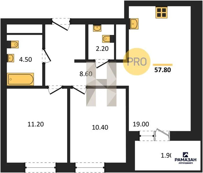 Продажа квартиры в новостройке, Казань, м. Горки, ул. Родины - Фото 1