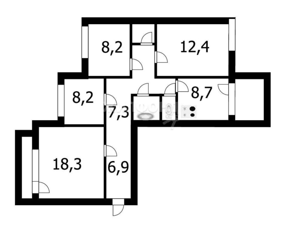 Продажа квартиры, Новосибирск, микрорайон Горский - Фото 8