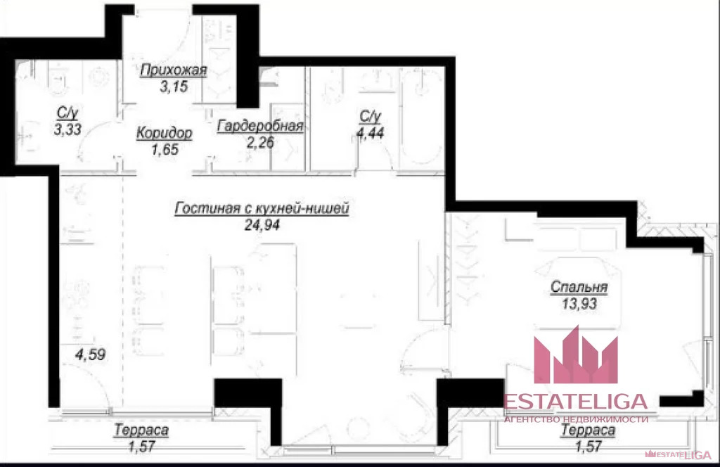 Продажа квартиры, 1-й Сетуньский проезд - Фото 4