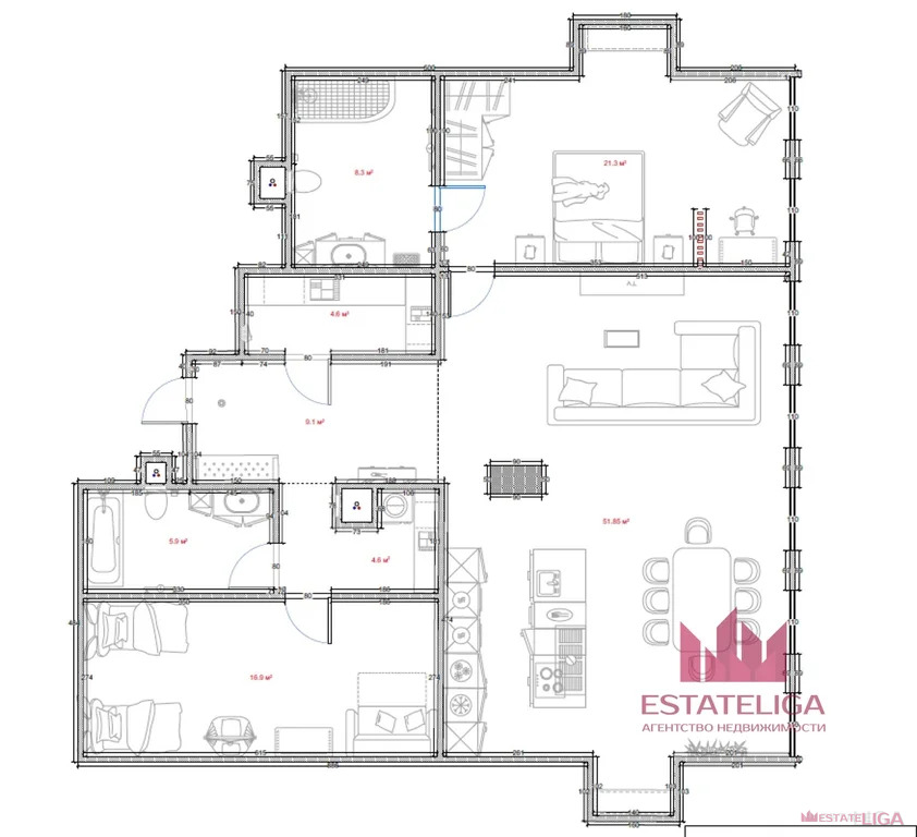 Продажа квартиры, набережная Марка Шагала - Фото 35