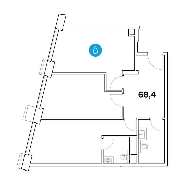 Продажа офиса 68.4 м2 - Фото 3