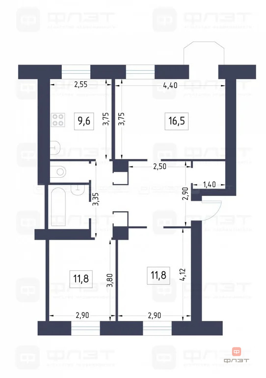 Продажа комнаты, Казань, ул. Индустриальная - Фото 4