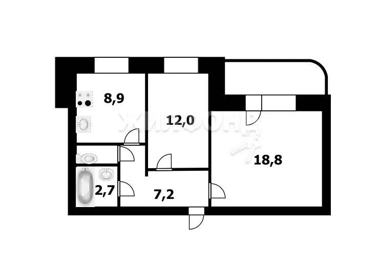 Продажа квартиры, Новосибирск, ул. Серафимовича - Фото 6