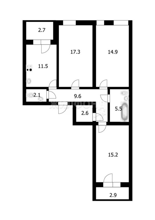 Продажа квартиры, Новосибирск, ул. Большевистская - Фото 13