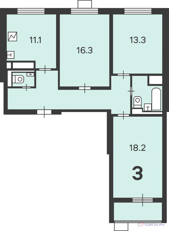 Продажа квартиры, Троицк, Городская улица - Фото 5