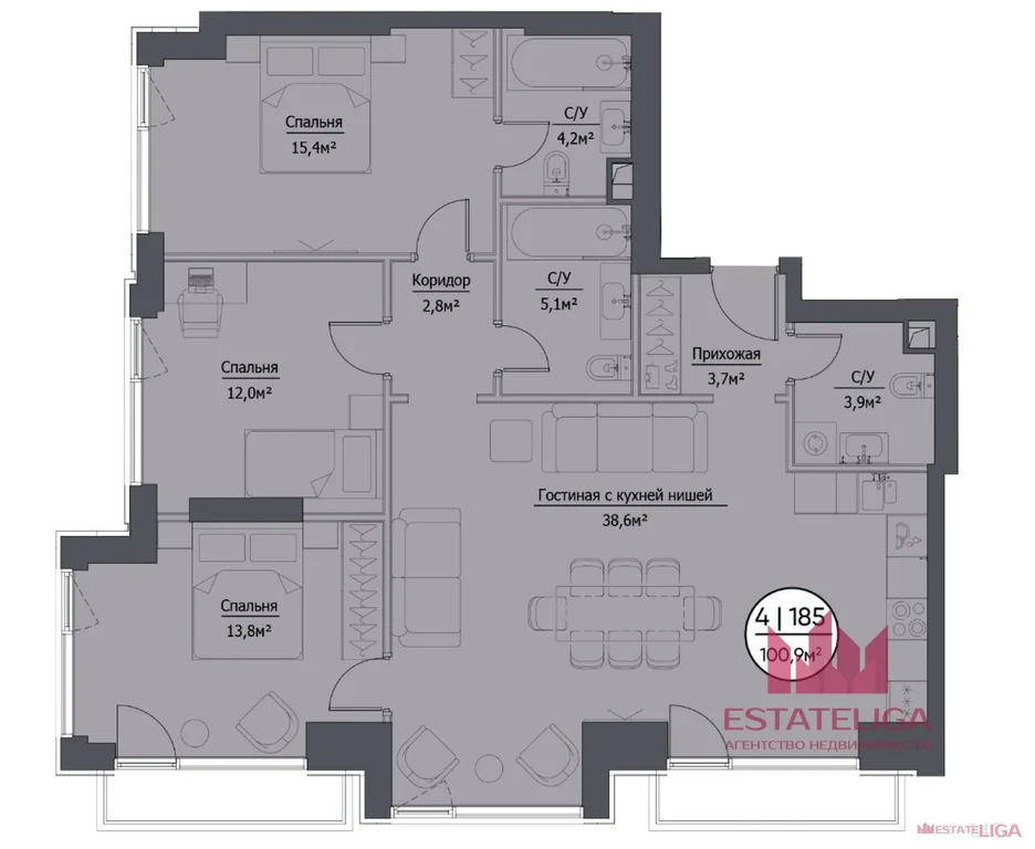 Продажа квартиры, 1-й Сетуньский проезд - Фото 14