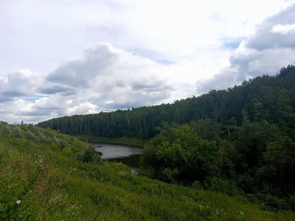 Участок на высоком берегу реки с панорамными видами на Рублевке дешево - Фото 6
