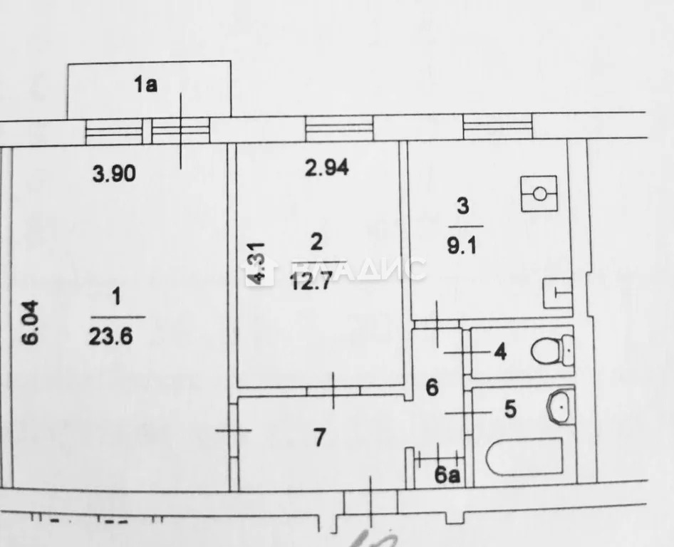 Москва, улица Винокурова, д.5/6к2, 2-комнатная квартира на продажу - Фото 16