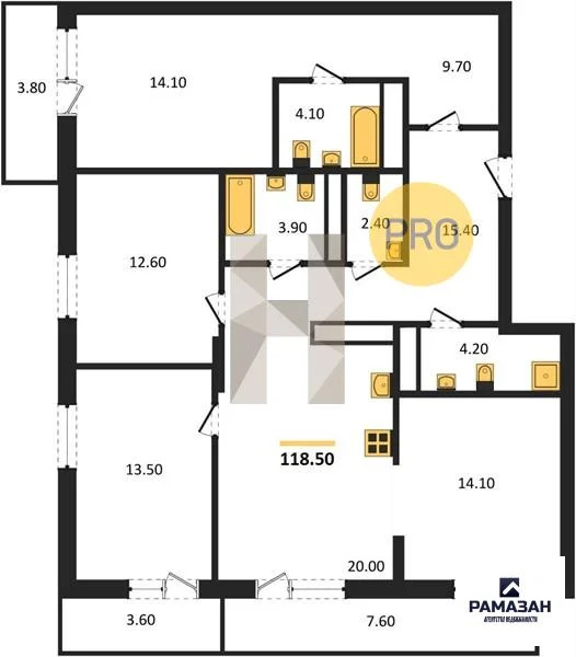 Продажа квартиры в новостройке, Казань, м. Козья слобода, ул. ... - Фото 1