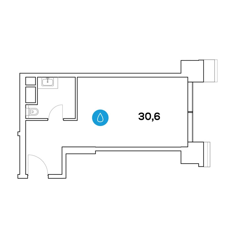 Продажа офиса 30.6 м2 - Фото 3