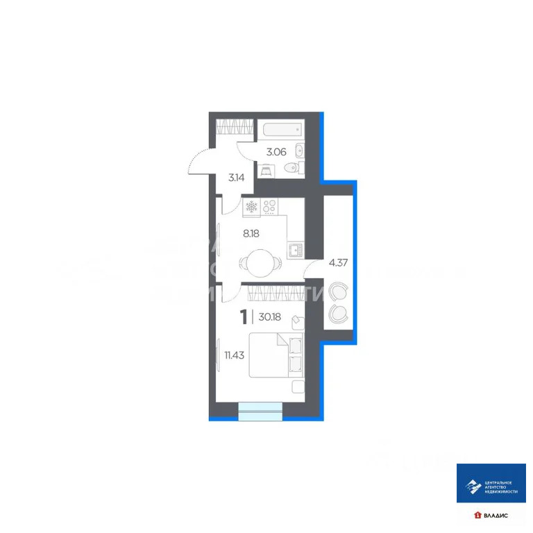 Продажа квартиры, Дядьково, Рязанский район, ЖК Огни - Фото 7