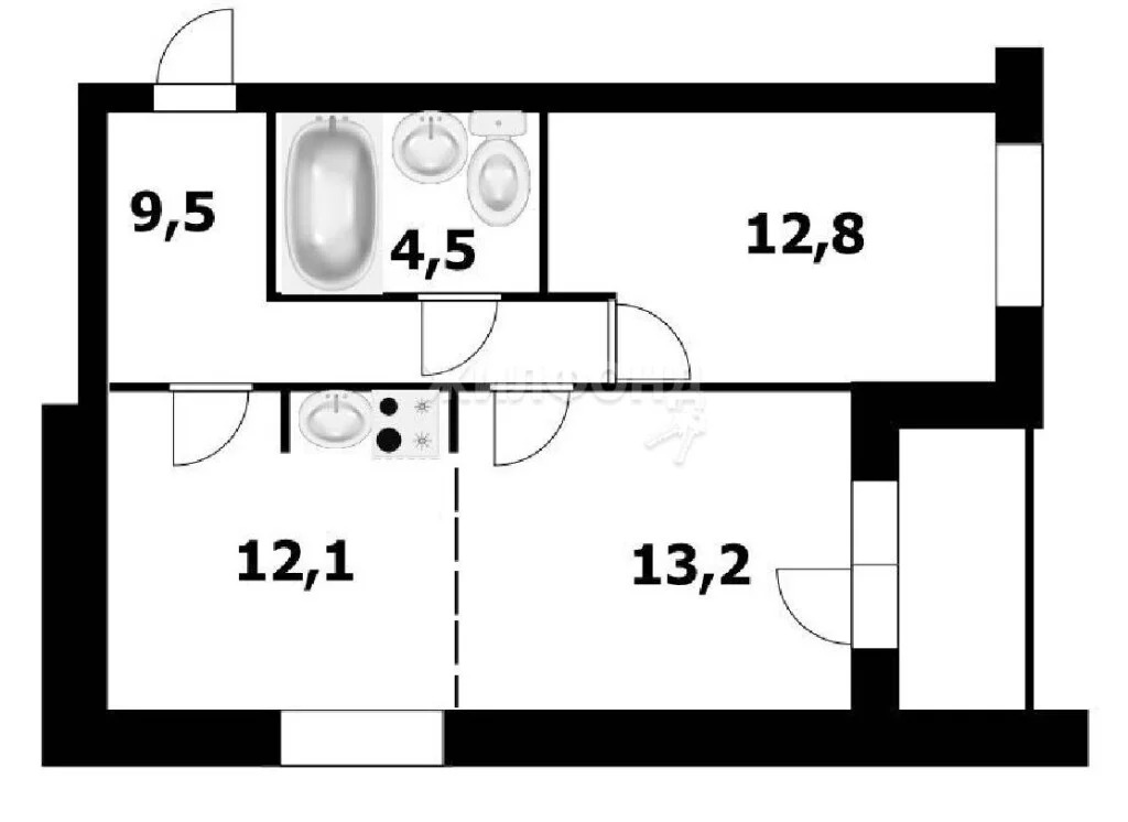 Продажа квартиры, Каинская Заимка, Новосибирский район, Серебряное ... - Фото 9