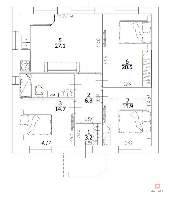 Продажа дома, Зимняя Горка, Лаишевский район, ул. Строителей - Фото 2