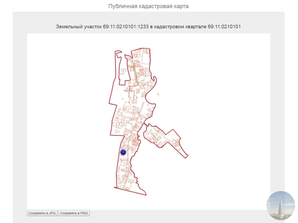 Публичная кадастровая карта калязинского района