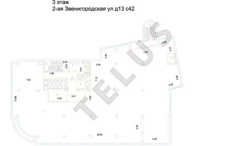 м.ул.1905 года, 2-я Звенигородская ул. 7618 м2 Здание (ном. объекта: ... - Фото 12