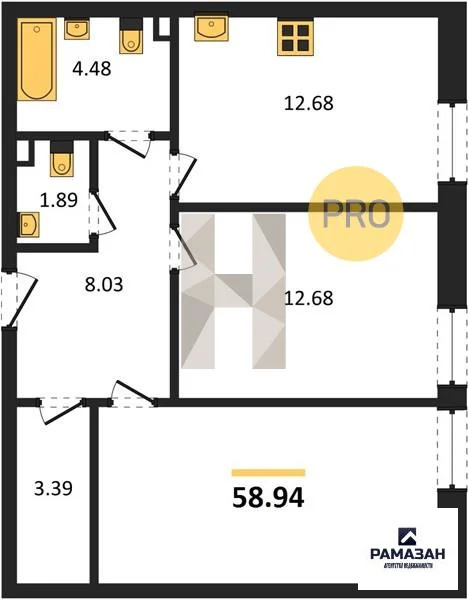 Продажа квартиры в новостройке, Казань, м. Горки, ул. Бухарская - Фото 1