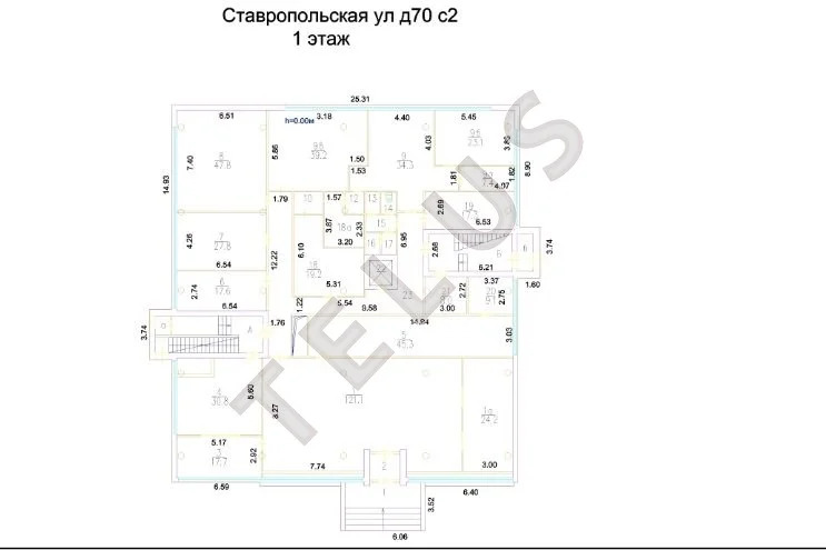 м Люблино, ул Ставропольская 1854 м2 Здание (ном. объекта: 7983) - Фото 4