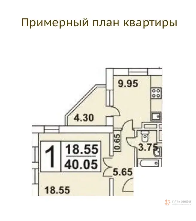 Продается 1-комнатная квартира Юбилейная ул., 1к2. - Фото 14