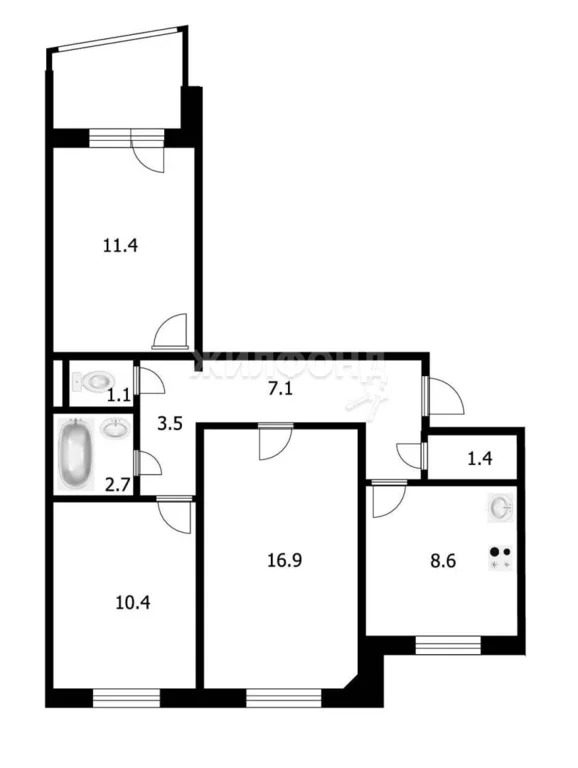 Продажа квартиры, Чистополье, Коченевский район, ул. Набережная - Фото 12