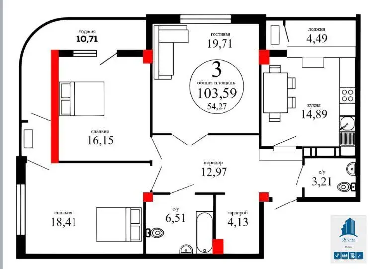 ЖК "Арбат" Продаю 3к.кв. - Фото 2