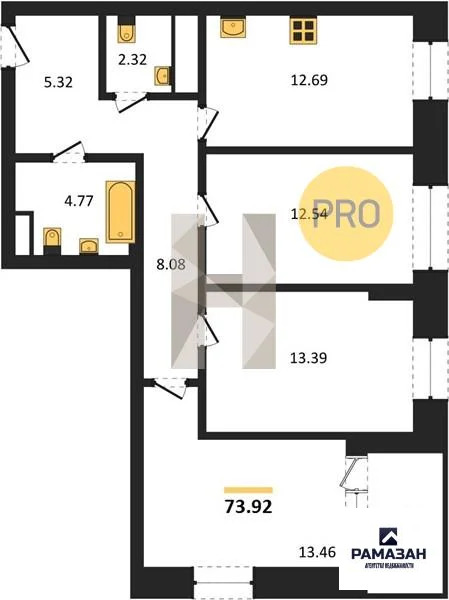 Продажа квартиры в новостройке, Казань, м. Горки, ул. Родины - Фото 1