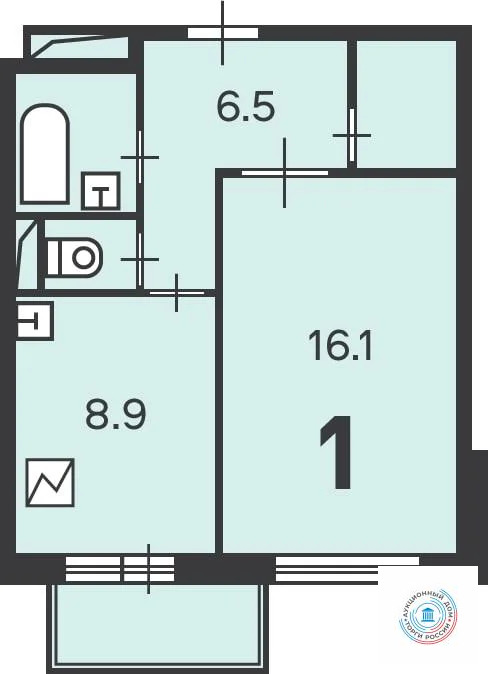 Продается квартира, 39 м - Фото 5