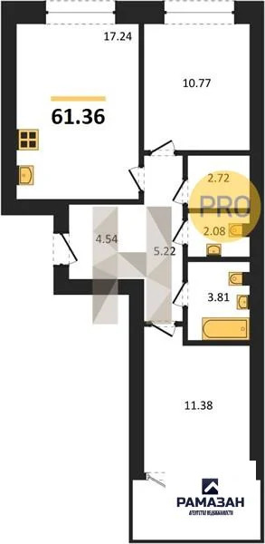 Продажа квартиры в новостройке, Казань, м. Горки, Военный Городок - 33 ... - Фото 1