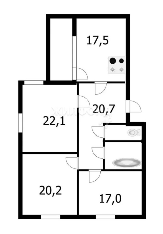 Продажа квартиры, Новосибирск, микрорайон Горский - Фото 25