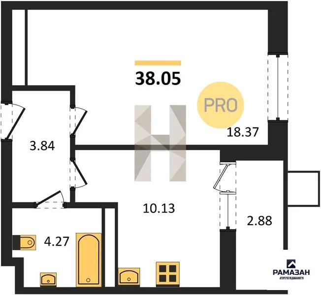 Продажа квартиры в новостройке, Казань, м. Горки, ул. Патриса Лумумбы - Фото 1